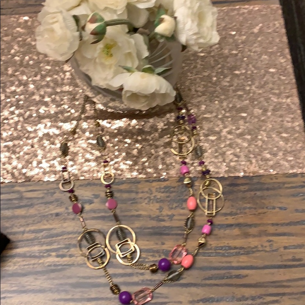 Armani Exchange long layering necklaces